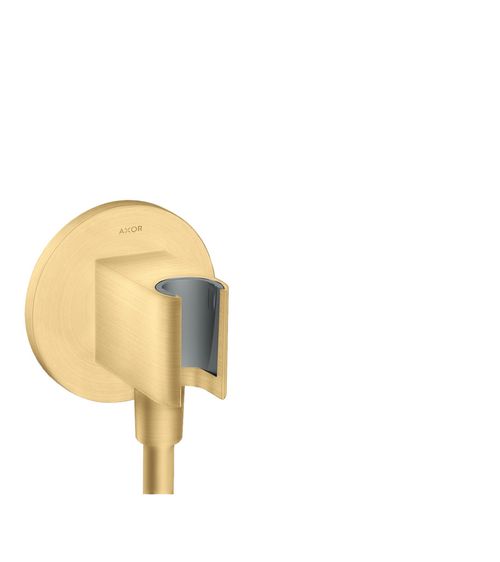 AXOR-HG-AXOR-ShowerSolutions-Portereinheit-rund-Brushed-Gold-Optic-36733250 gallery number 1